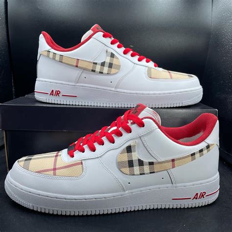 nike air force one burberry|burberry air force 1 custom.